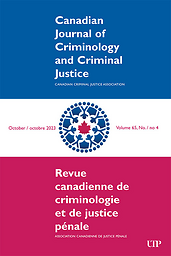 Canadian journal of criminology and criminal justice