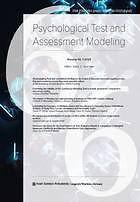 Psychological test and assessment modeling