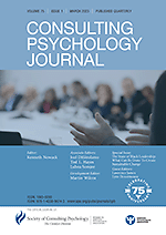 Consulting psychology journal