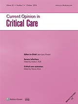 Current opinion in critical care