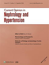 Current opinion in nephrology and hypertension