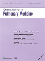 Current opinion in pulmonary medicine