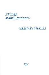 Etudes maritainiennes