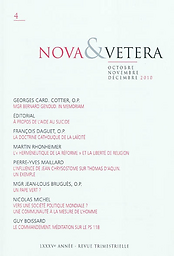 Nova et vetera