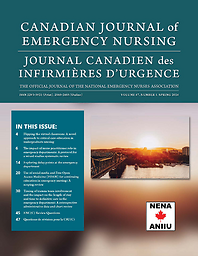 Canadian journal of emergency nursing