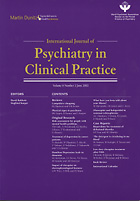 International journal of psychiatry in clinical practice