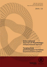 Tarptautinis psichologijos žurnalas: biopsichosocialinis požiūris = International journal of psychology: a biopsychosocial approach