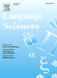 Language sciences