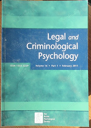 Legal and criminological psychology