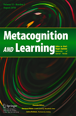Metacognition and learning