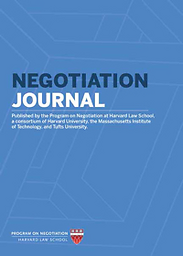 Negotiation journal