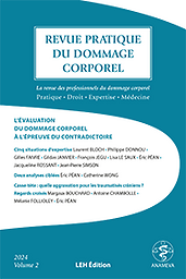 Revue pratique du dommage corporel