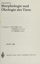 Zeitschrift für Morphologie und Ökologie der Tiere