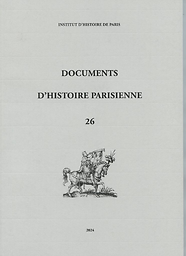 Documents d'histoire parisienne