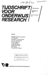Tijdschrift voor onderwijsresearch