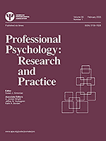 Professional psychology, research and practice