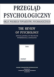 Przegla̜d Psychologiczny = Review of Psychology