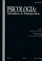 Psicologia. Teoria e pesquisa