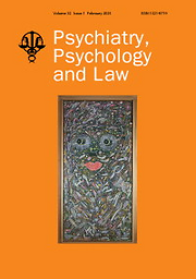 Psychiatry, psychology, and law