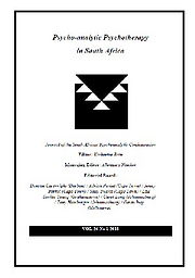 Psycho-analytic psychotherapy in South Africa