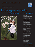 Psychology of aesthetics, creativity, and the arts