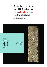 Attic Inscriptions in UK Collections