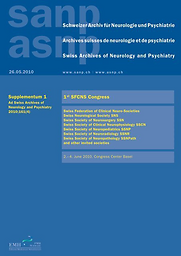 Schweizer Archiv für Neurologie und Psychiatrie