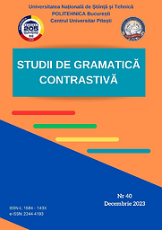 Studii de gramatică contrastivă