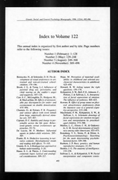 Genetic, social, and general psychology monographs