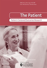 Patient: Patient-Centered Outcomes Research