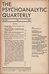 Psychoanalytic quarterly