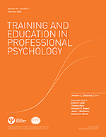 Training and education in professional psychology