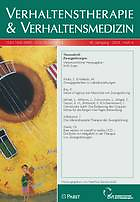 Verhaltenstherapie & Verhaltensmedizin