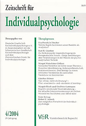 Zeitschrift für Individualpsychologie