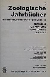 Zoologische Jahrbücher. Abteilung für Anatomie und Ontogenie der Tiere