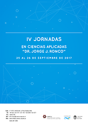 Jornadas en Ciencias Aplicadas Dr. Jorge J. Ronco