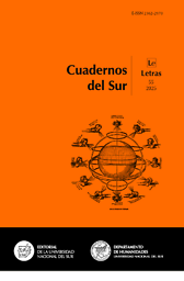 Cuadernos del sur. Letras