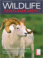 Journal of wildlife management