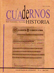 Cuadernos de historia. Serie Economía y sociedad