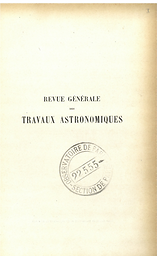Bulletin astronomique. Revue générale des travaux astronomiques