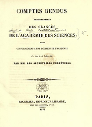 Comptes rendus hebdomadaires des séances de l'Académie des sciences