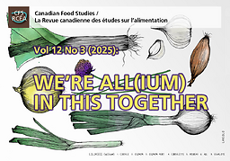 Canadian food studies - Revue canadienne des études sur l'alimentation
