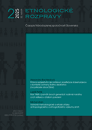 Etnologické rozpravy = Ethnological Debates