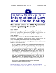 Estey Centre journal of international law and trade policy