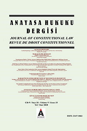 Anayasa hukuku dergisi = Journal of Constitutional Law = Revue de droit constitutionnel