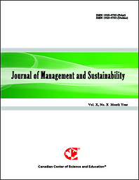 Journal of management and sustainability
