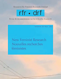 Resources for feminist research = Documentation sur la recherche féministe