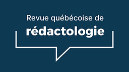 Revue québécoise de rédactologie