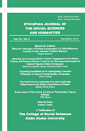Ethiopian journal of the social sciences and humanities