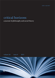 Critical Horizons: A Journal of Philosophy and Social Theory